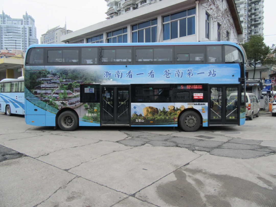 即刻出发温州多路公交车化身苍南文旅宣传大使